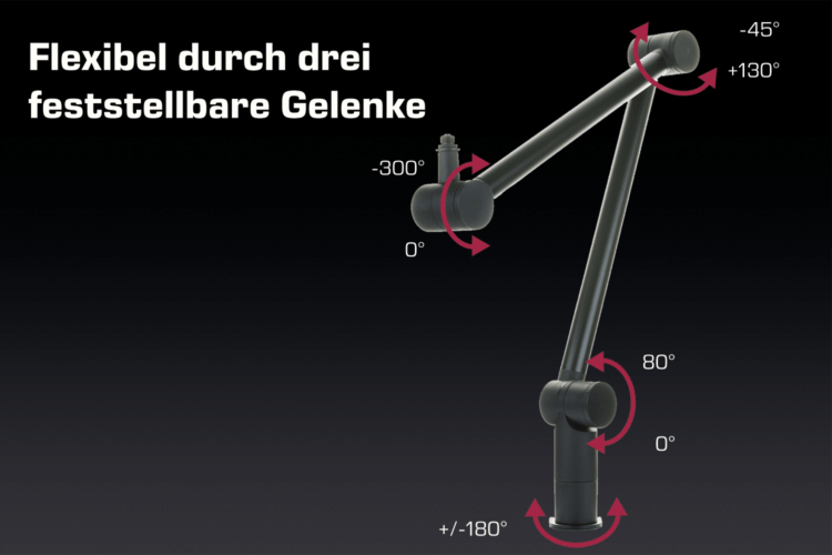 DOCKIN® Premium Mikrofonarm für MP3000