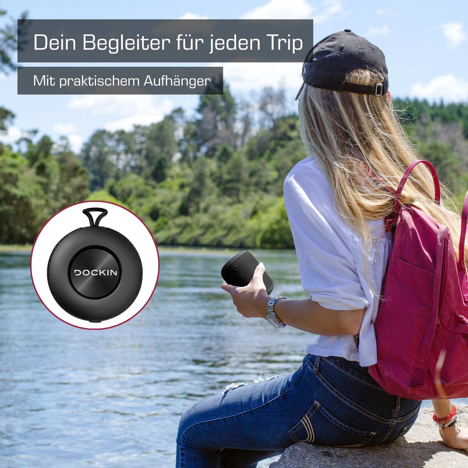 DOCKIN D Fine Enceinte Bluetooth HiFi 50W - Mini Sono Portable, Son Stéréo,  Basses Puissantes et Alimentation Intégrée - Étanche, Coque Anti-Poussière  IP55 pour Usage Extérieur - Autonomie 10h en destockage et