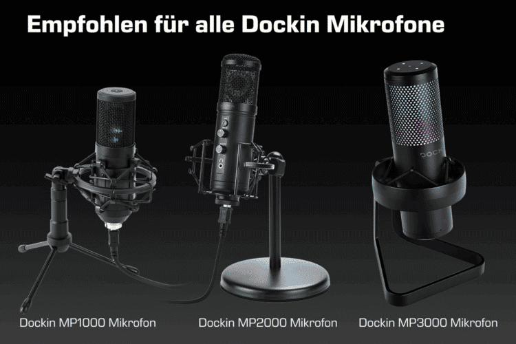 DOCKIN® Premium Mikrofonarm für MP3000