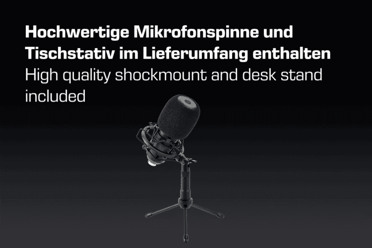 DOCKIN MP1000 Podcast Mikrofon für PC & Mac