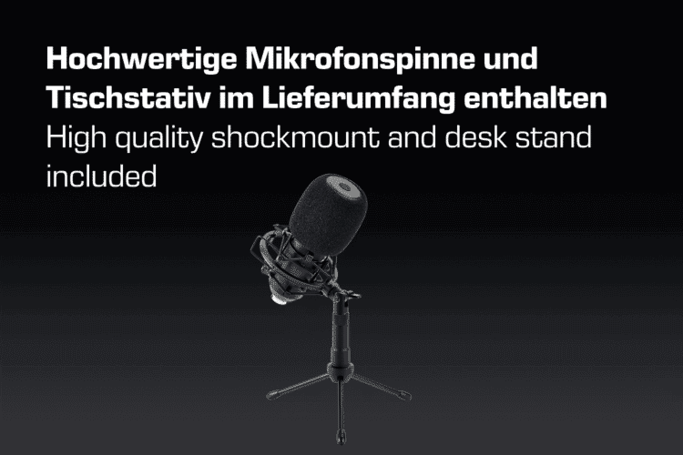 DOCKIN MP1000 Podcast Mikrofon für PC & Mac – B-Ware *gut*