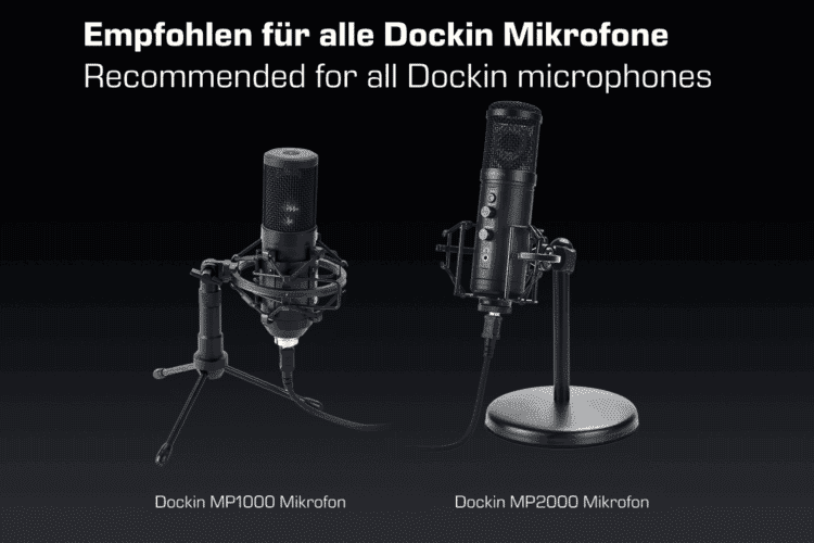 DOCKIN® Mikrofon Ständer für MP2000 & MP1000 - B-Ware *Sehr gut*